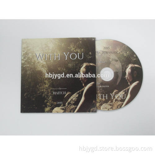 cd disc replication, 250gsm enviromental protection cardboard paper sleeve with printing package